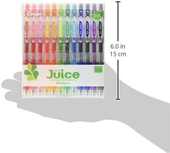 Pilot jus Stylo à bille Encre gel, 0,5 mm, 12 couleurs Ensemble (Lju-120ef-12 C)