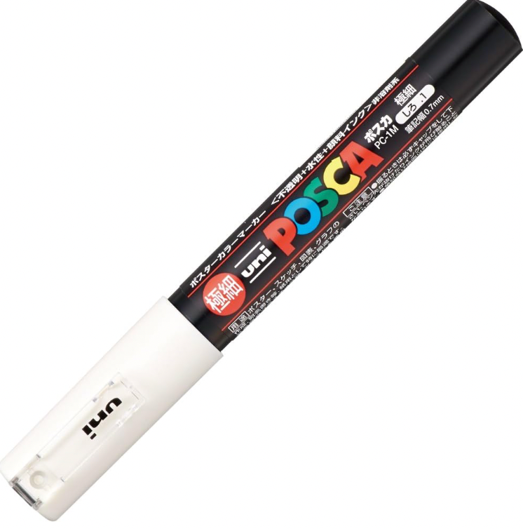 Uni POSCA Marqueur de peinture PC-1M pointe Extra Fine 0.7mm