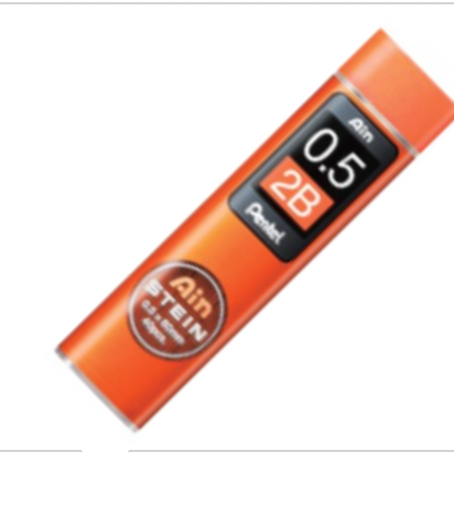 Pentel Ain Stein Etui de 40 Mines HB/2B 0,3mm/0,4mm/0,5 mm/0,7mm/0,9
