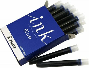 Cartouches d’encre bleu pour stylo plume Pilot – Lot de 12 (Réf. P-IRF-12S-L)