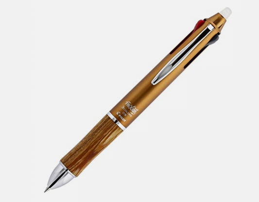 Pilot FriXion Ball 3 Wood Brown Stylo à bille effaçable 3 couleurs en coffret cadeau