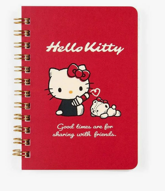 Sanrio Carnet à spirale format B7 – Hello Kitty