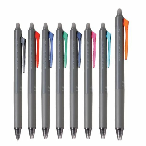 PILOT Frixion Synergy Knock – Lot de 8 stylos gel effaçables, pointe  0,4 mm,couleurs variées